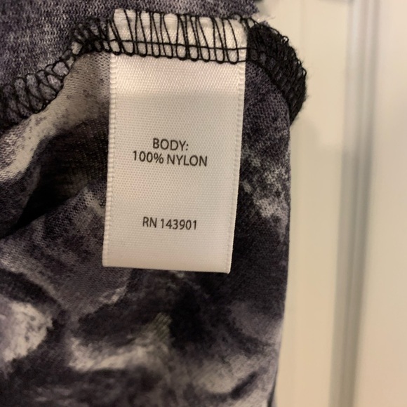 Coco + Carmen Sheer Elegant Black and Gray Women's Dress EUC L/XL - Picture 3 of 4